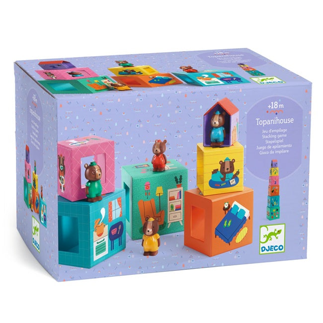 TopaniHouse Block & Towers - ألعاب الأطفال