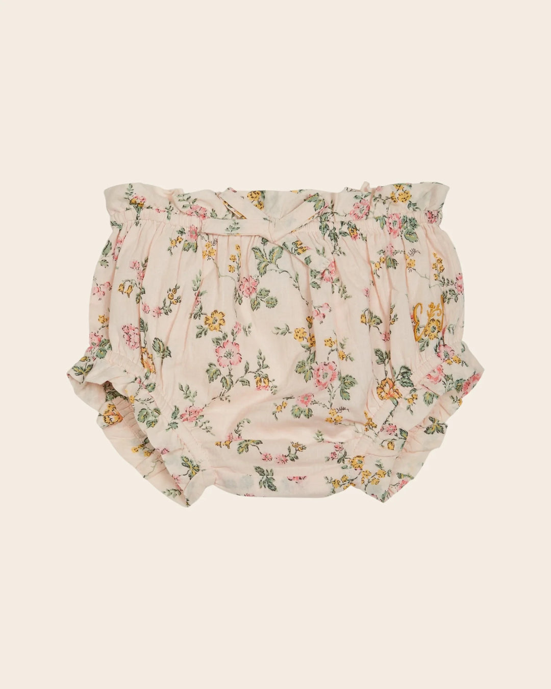 girls cotton bloomer shorts with rosier floral print