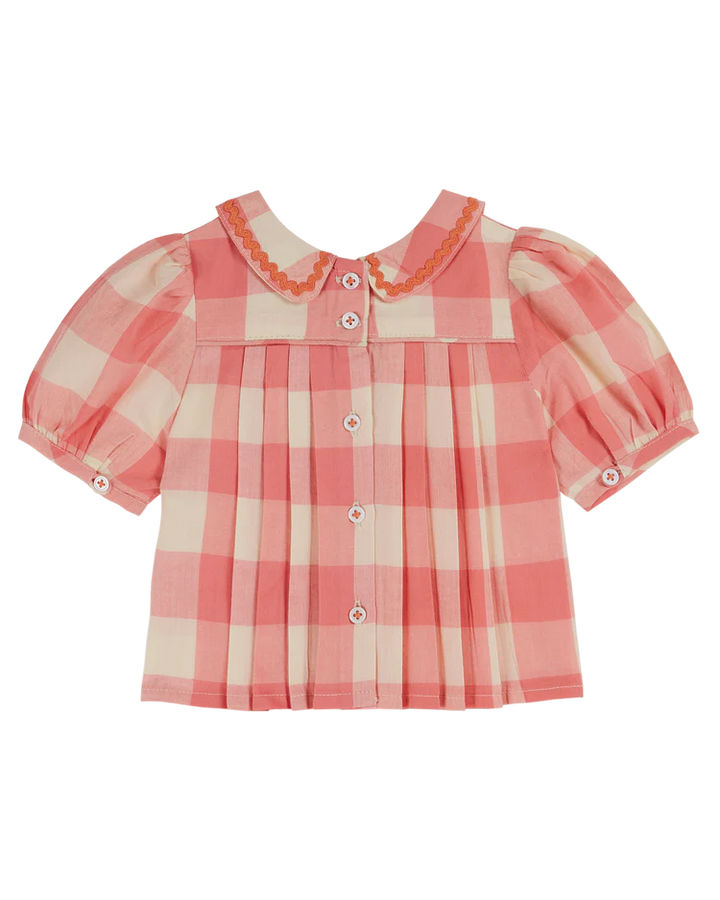 Blouse Girl Gingham Candy - قصيرة