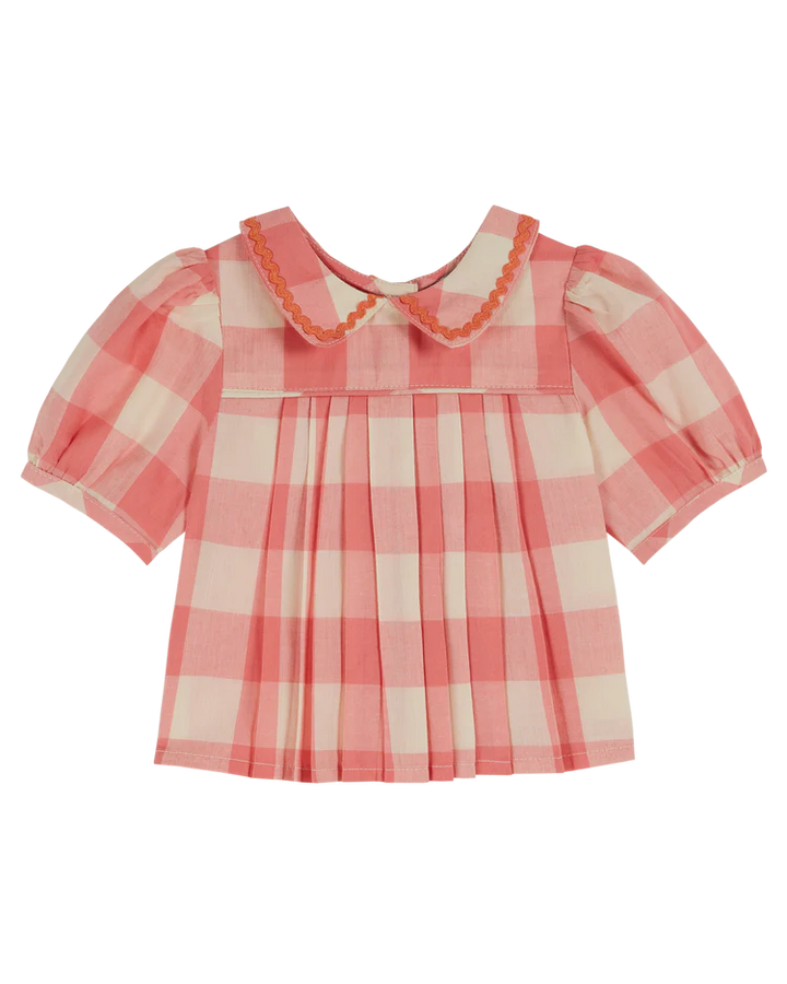 Blouse Girl Gingham Candy - قصيرة