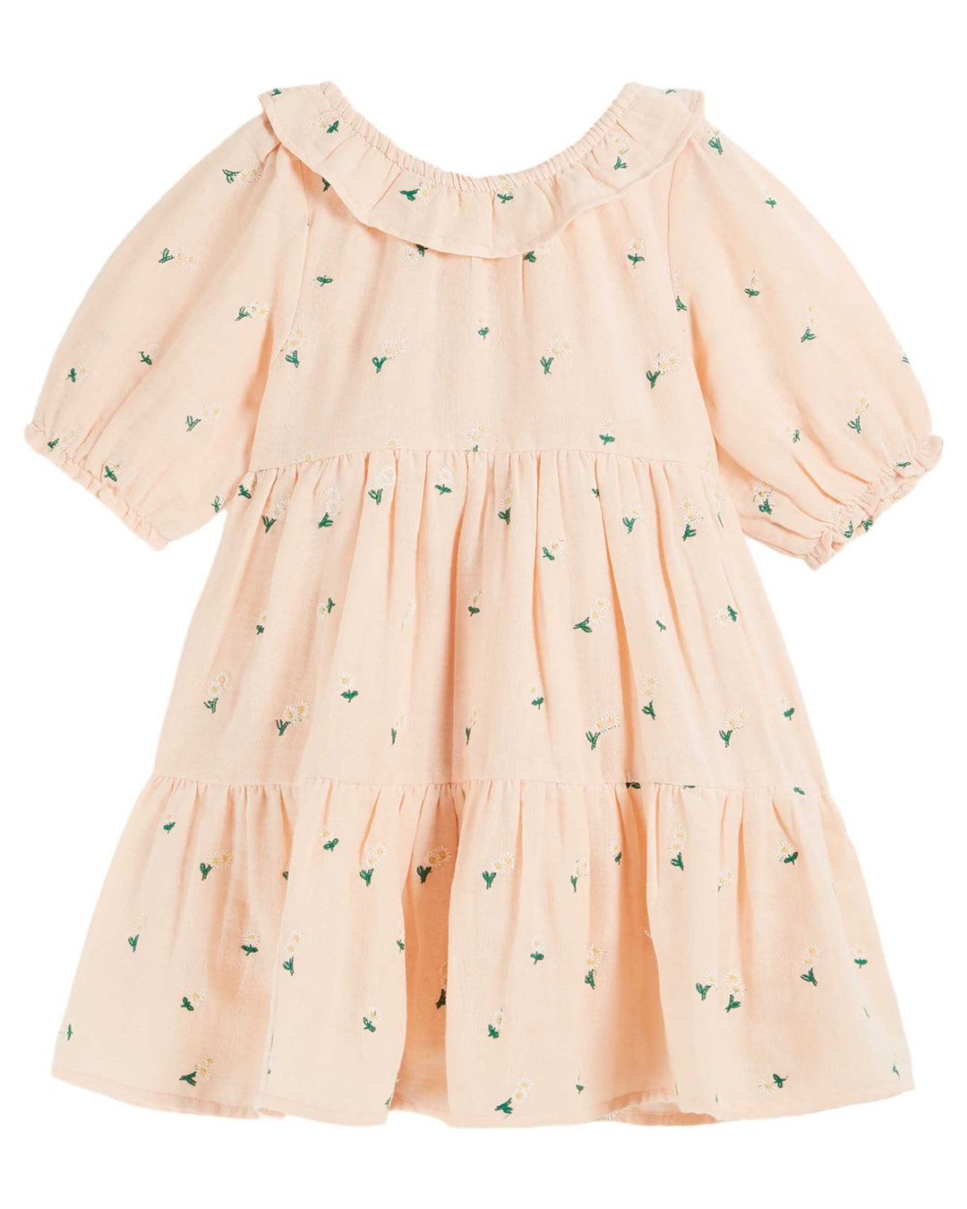 Dress Girl Bordered Pastel - قصيرة
