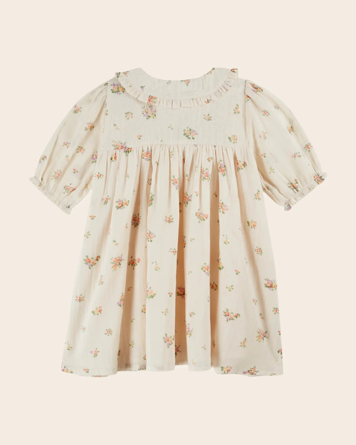 girls printed cotton dress with playful pattern