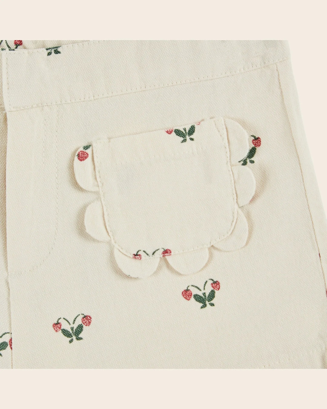 baby terry cotton t-shirt with strawberry print for girls