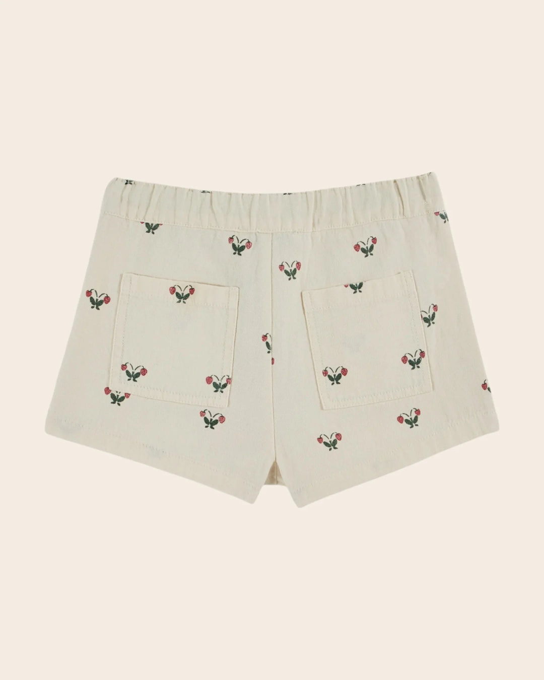 baby terry cotton t-shirt with strawberry print for girls