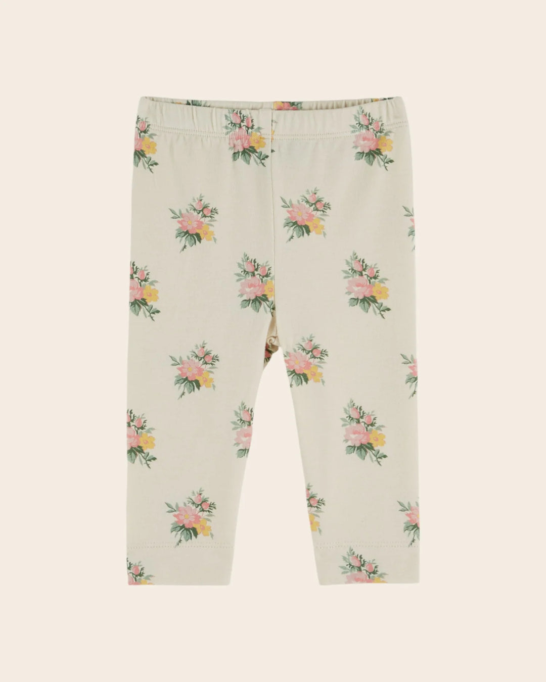 Emile et Ida girls floral print leggings with delicate all-over flower pattern