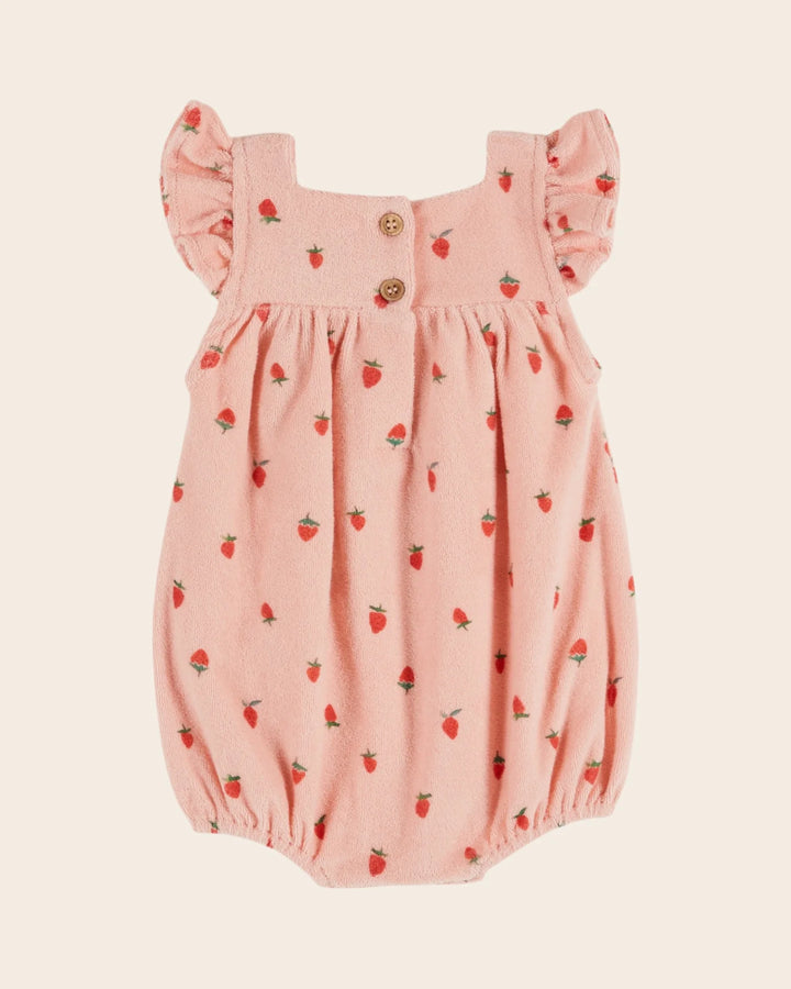 girls printed cotton bloomer romper with Guariguette pattern