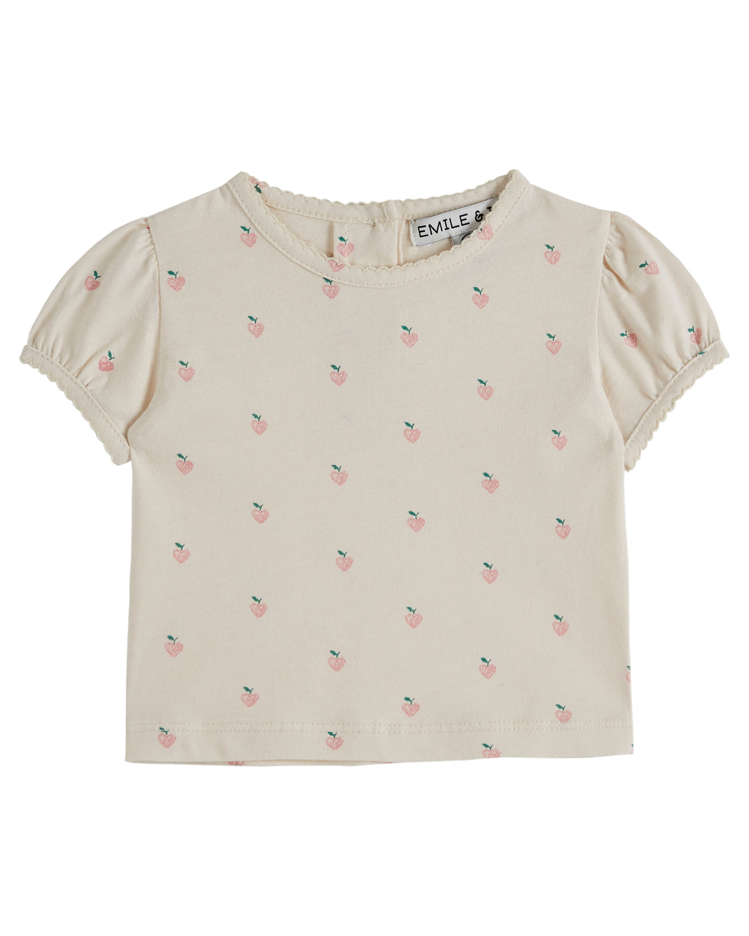 T-Shirt Baby Girl Small Pink Heart - قصيرة
