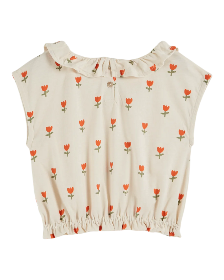 T-Shirt Girl Grande Tulipe - قصيرة