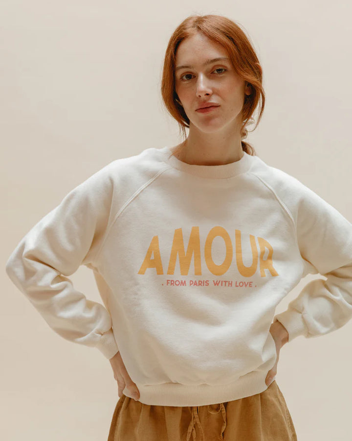 Women Sweatshirt Amour - قصيرة