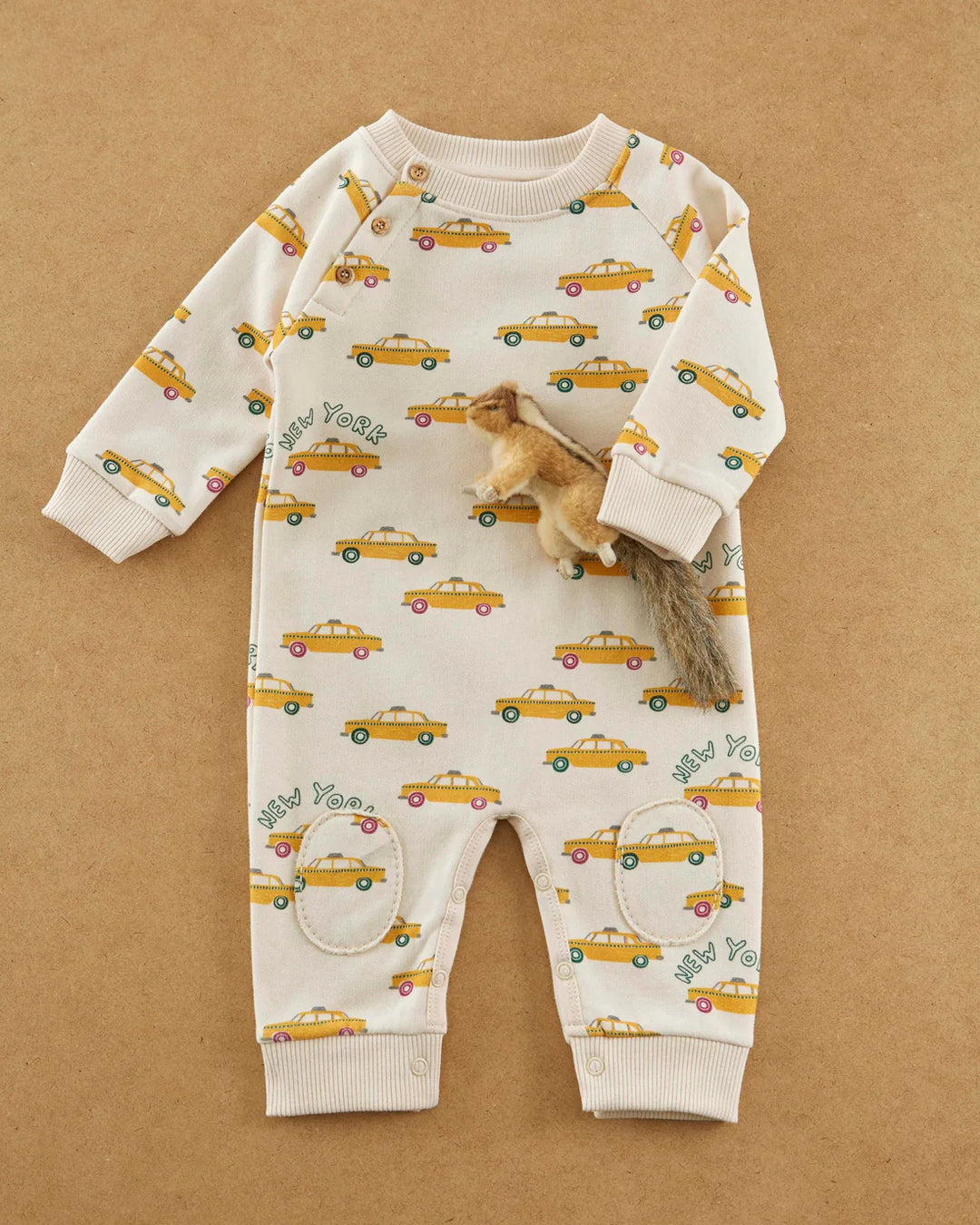 Baby Boy Jumpsuit Ecru - Taxis - قصيرة