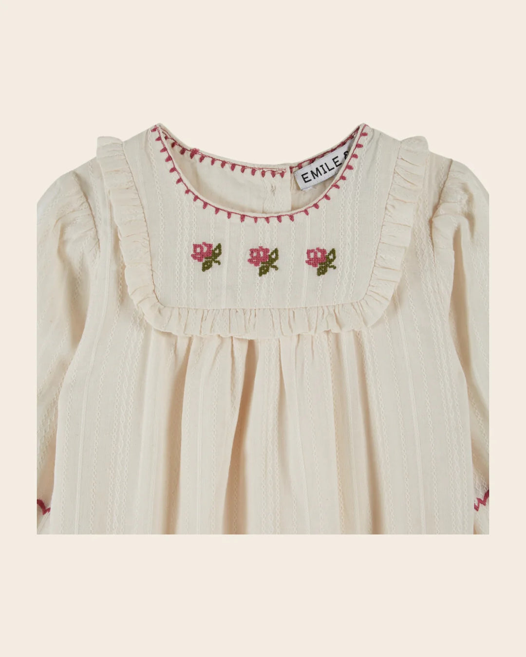 Overall Baby Girl Rosebud - Cream - قصيرة