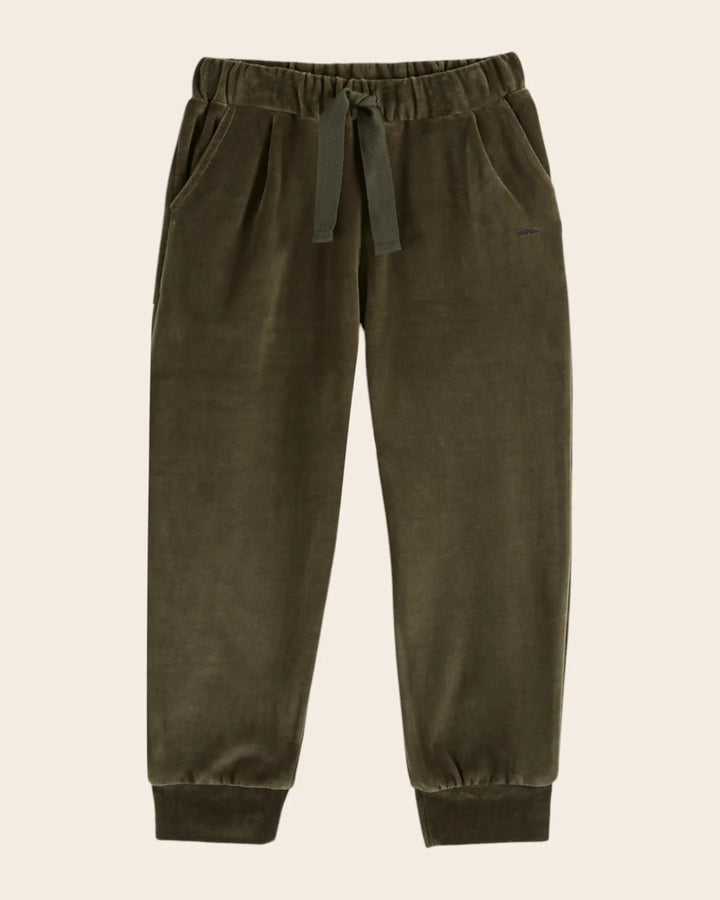 Trousers Boy Velvet Olive - قصيرة