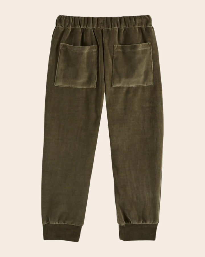 Trousers Boy Velvet Olive - قصيرة