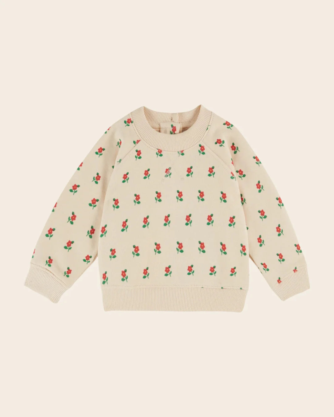 Sweatshirt Girl Poppy - Cream  قصيرة