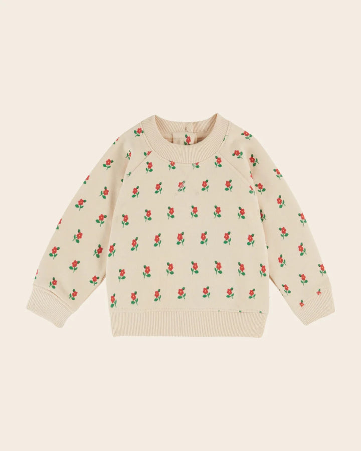 Sweatshirt Girl Poppy - Cream  قصيرة