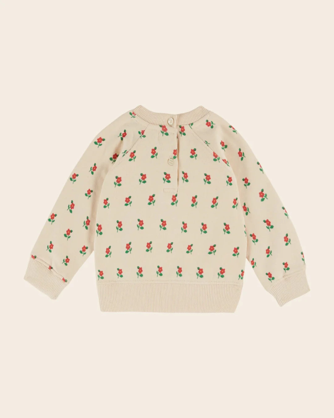 Sweatshirt Girl Poppy - Cream  قصيرة