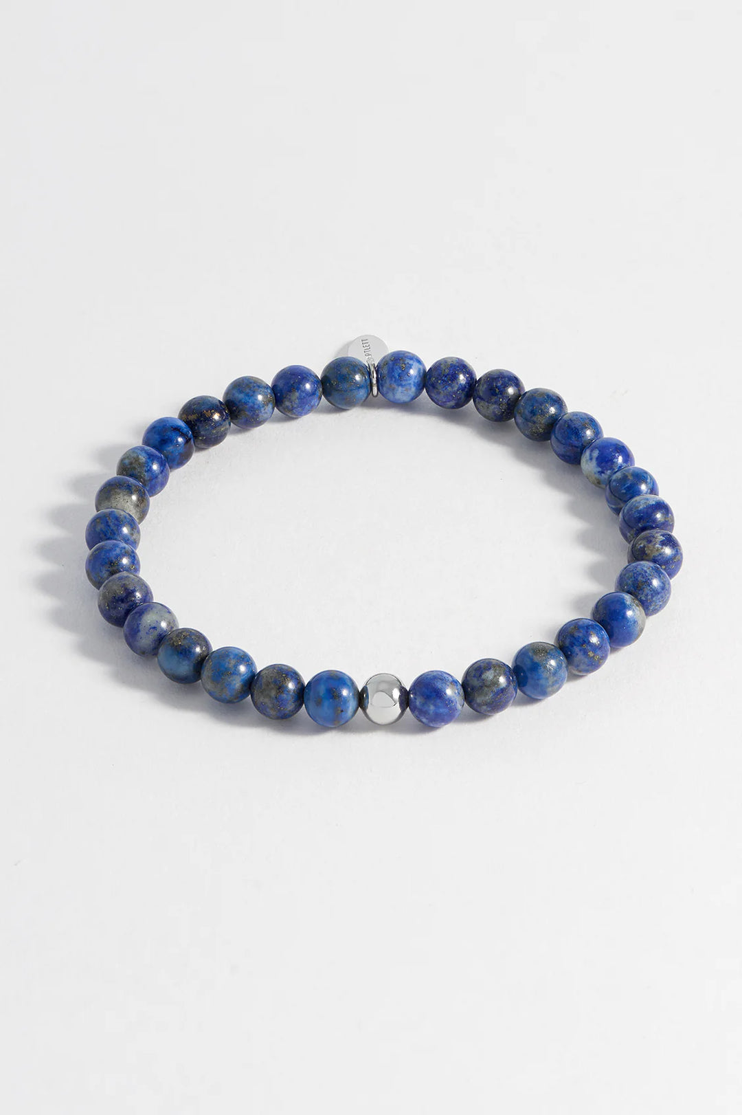 Estella Bartlett lapis lazuli gemstone beaded bracelet in waterproof stainless steel