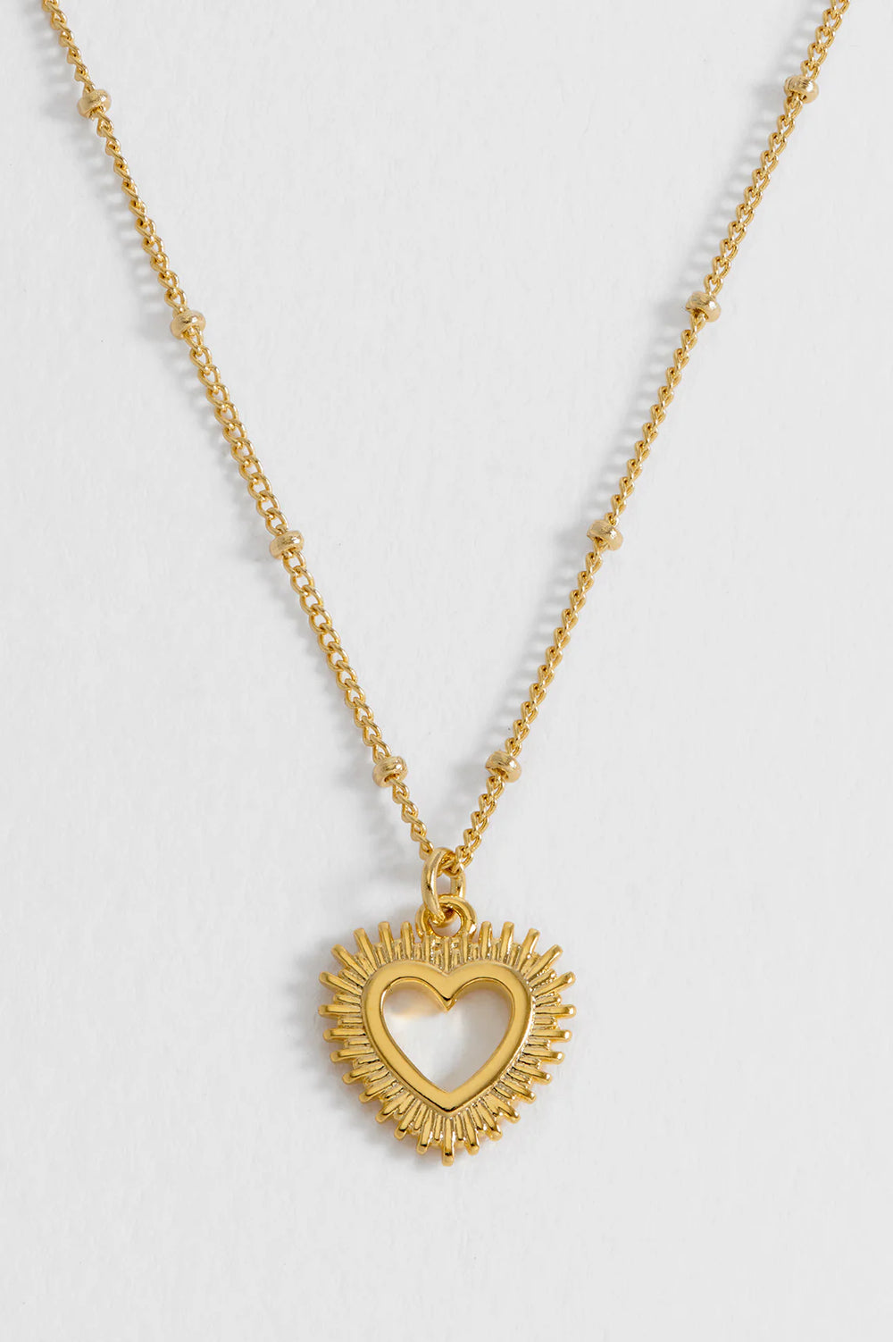 Estella Bartlett gold plated heartburst pendant necklace for women
