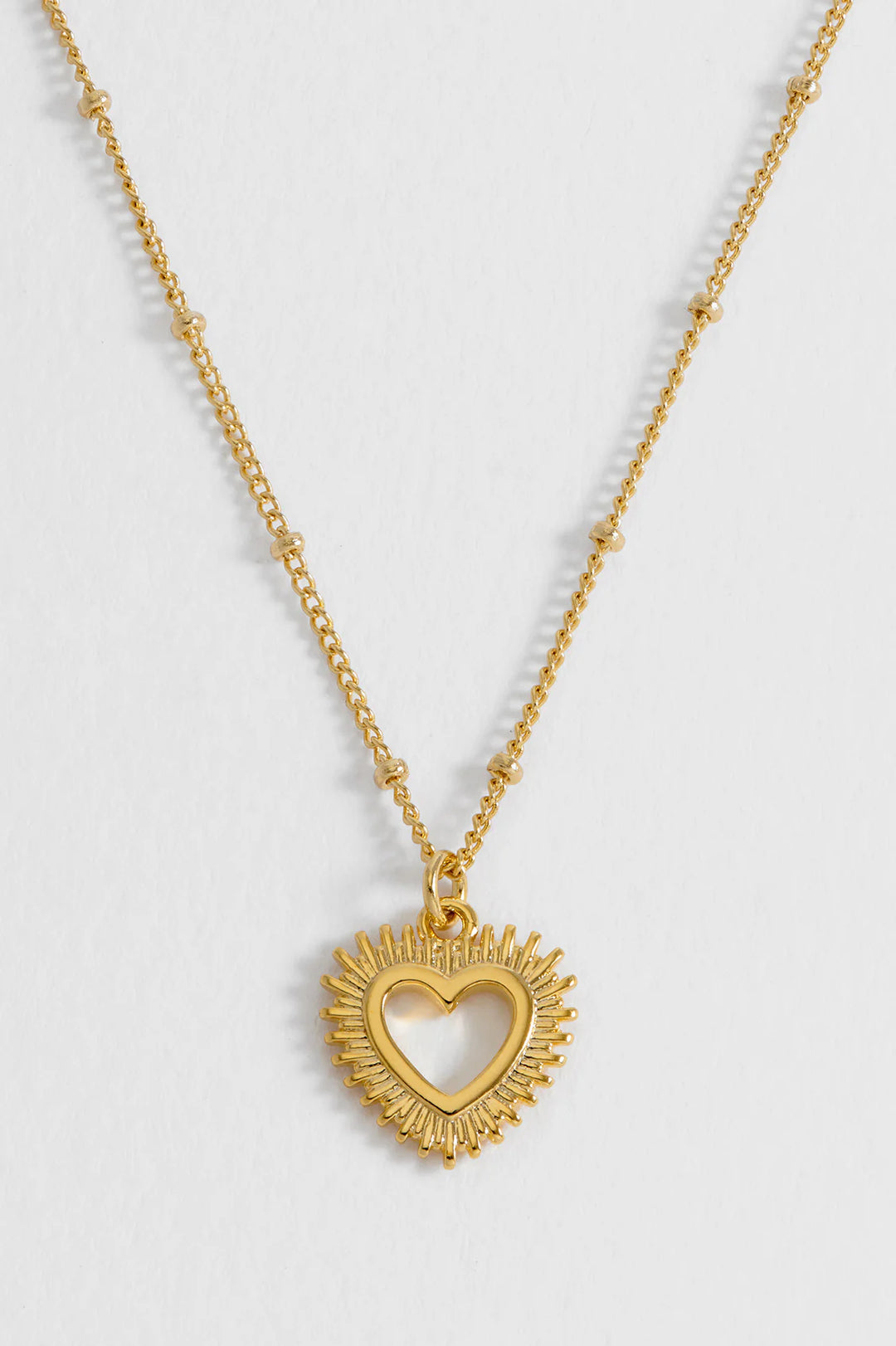 Estella Bartlett gold plated heartburst pendant necklace for women