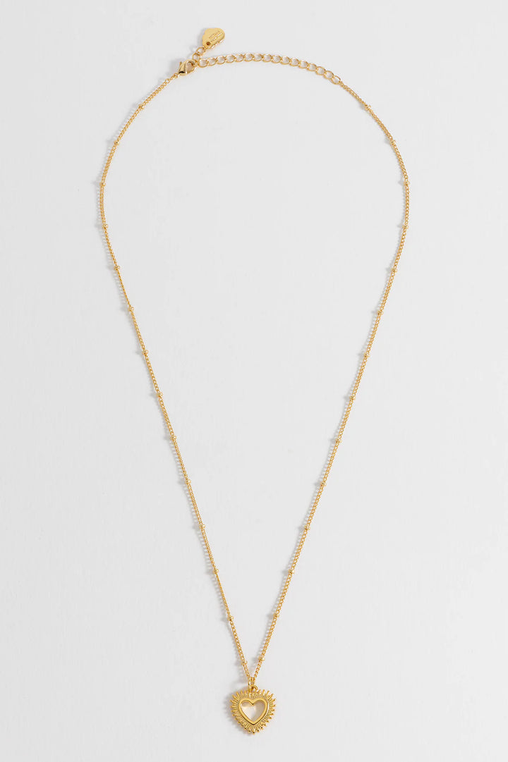 Estella Bartlett gold plated heartburst pendant necklace for women