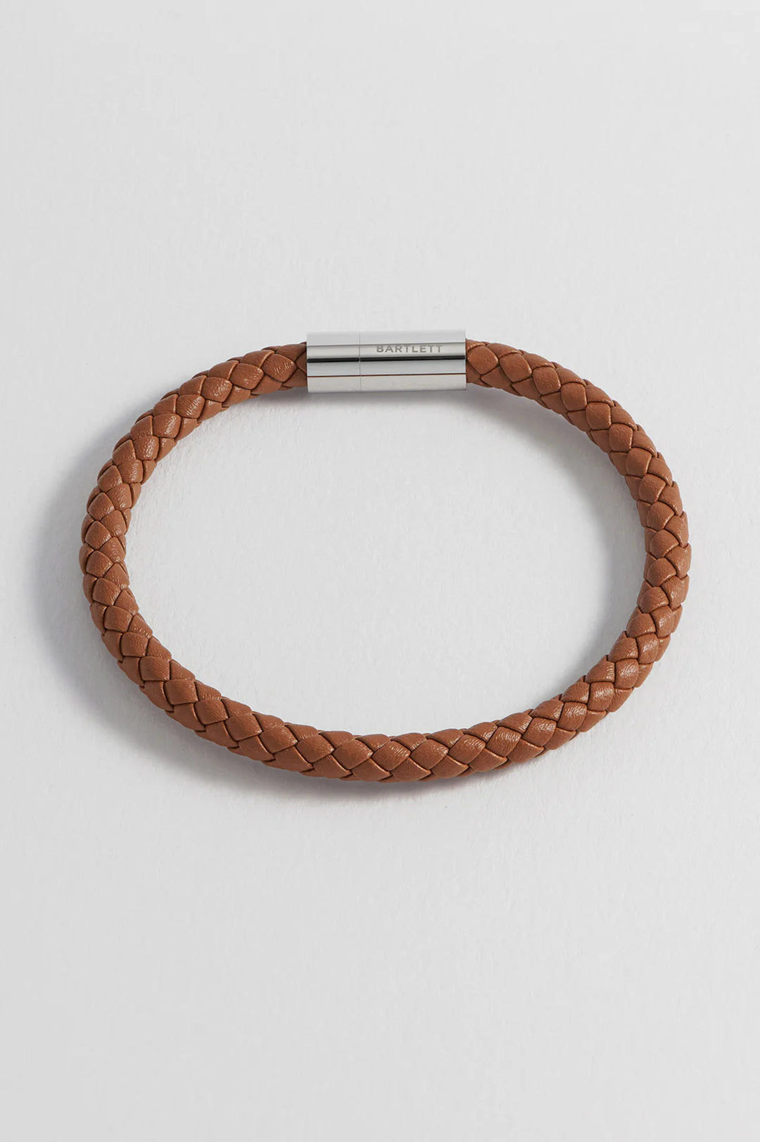 Estella Bartlett men’s braided leather bracelet with stainless steel clasp