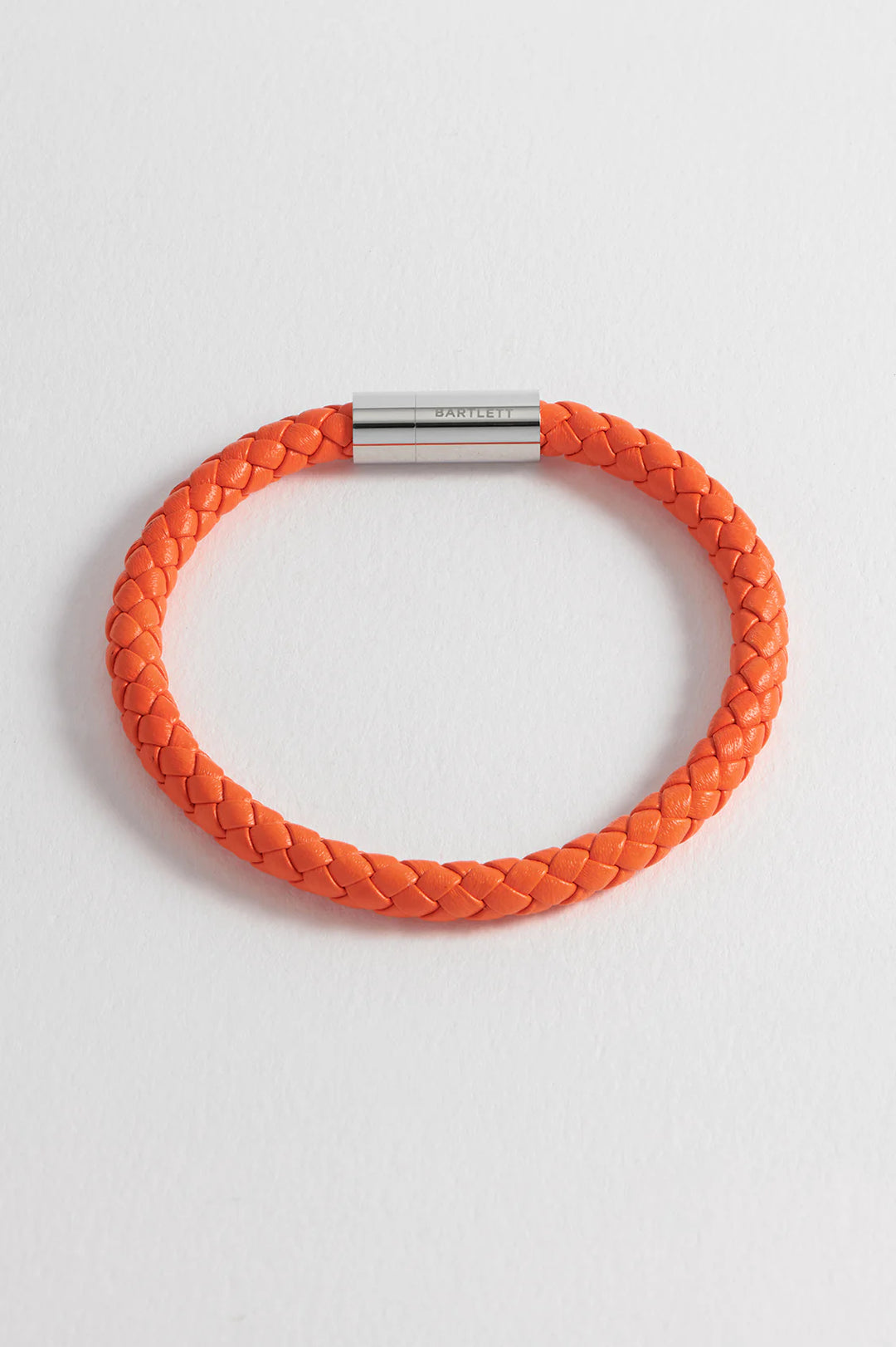 Estella Bartlett men’s braided leather bracelet with stainless steel clasp
