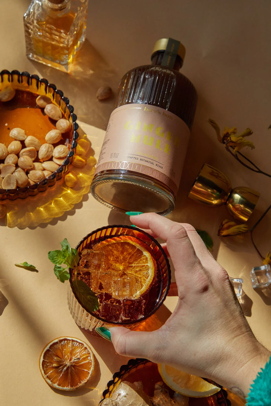 The Scout Lowball Glass - Set Of 2 - Amber -  نظارات