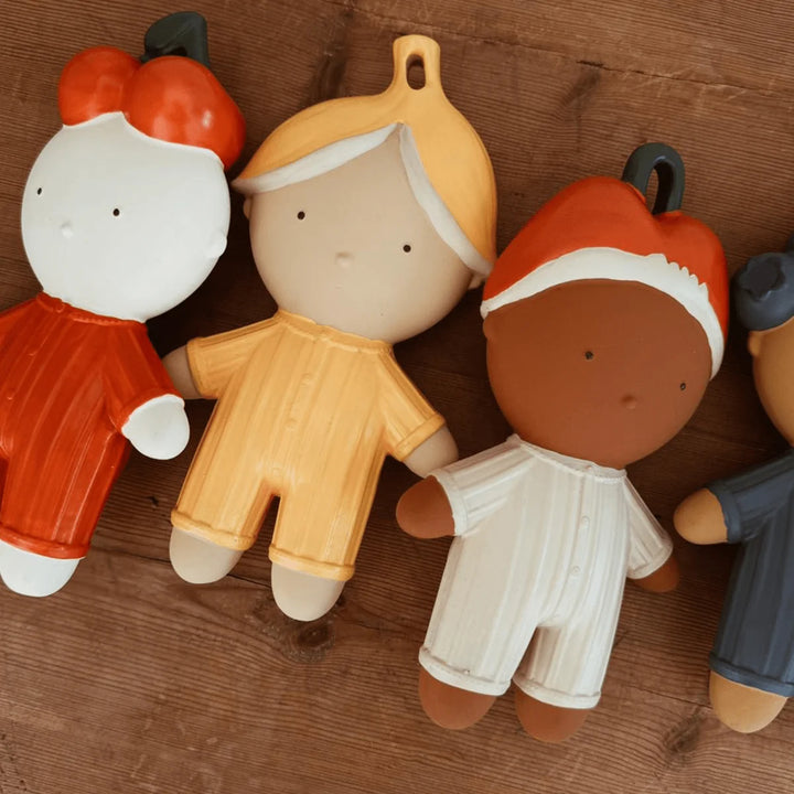 WE ARE GOMMU Mini Baby Apple doll in 100% natural Hevea rubber