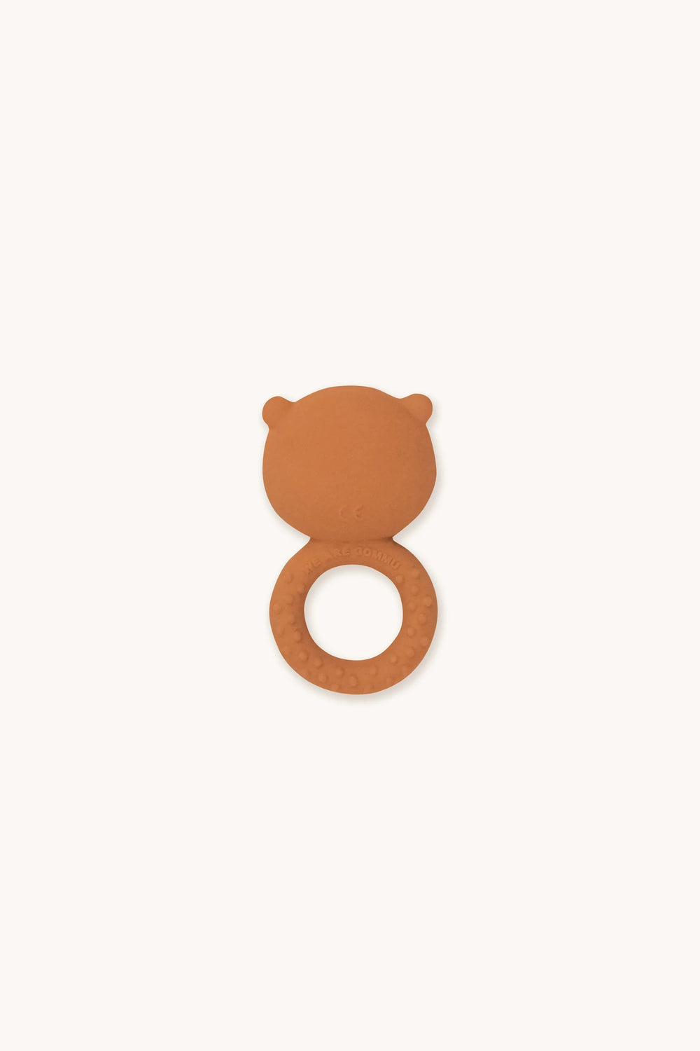 GOMMU Ring Bear natural rubber baby teether in Ocean