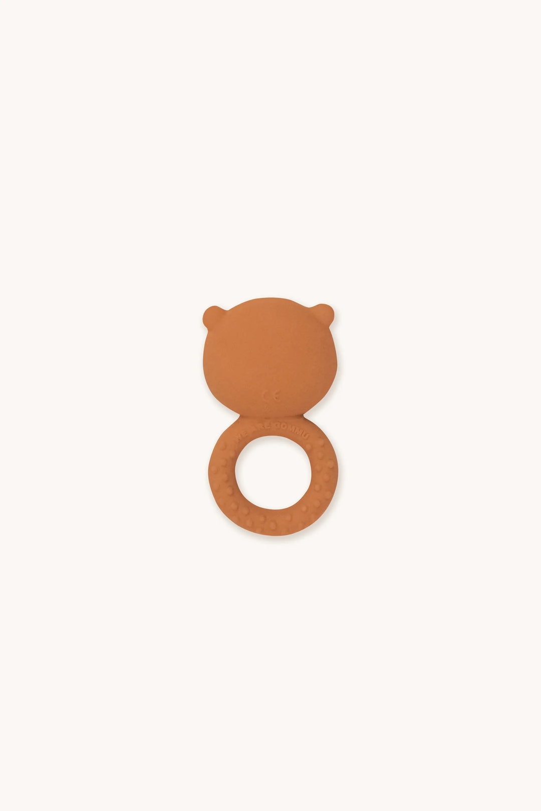 GOMMU Ring Bear natural rubber baby teether in Ocean