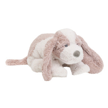 Happy Horse Dakota dog plush toy with floppy ears in soft blush and cream tones