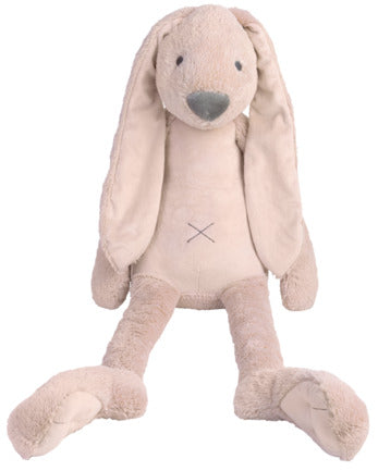 Large old pink bunny plush toy with floppy ears by Happy Horse Rabbit Richie