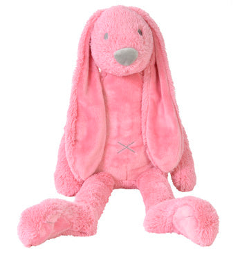 Large deep pink bunny plush toy with floppy ears by Happy Horse