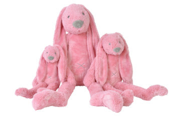 Large deep pink bunny plush toy with floppy ears by Happy Horse