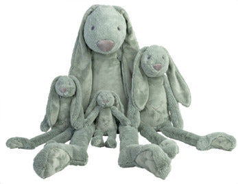 Sage green bunny plush toy with floppy ears by Happy Horse Rabbit Richie
