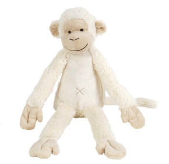 Ivory monkey plush toy by Happy Horse for babies