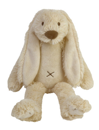 Tiny beige bunny plush toy with floppy ears by Happy Horse