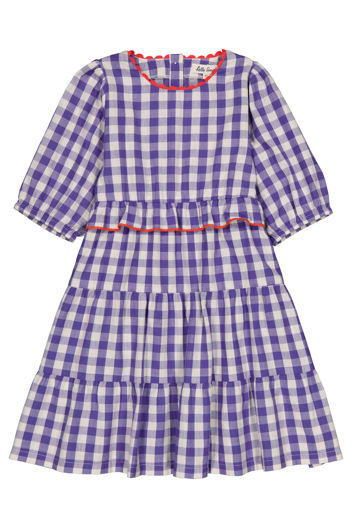 Dress Nikita Purple Gingham - فستان