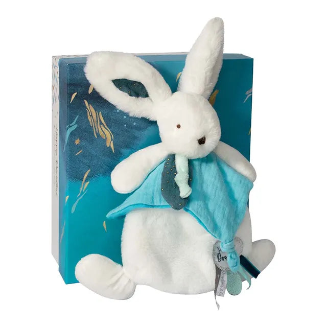 HAPPY POP Bunny Comforter Blue - لعب الاطفال الطرية