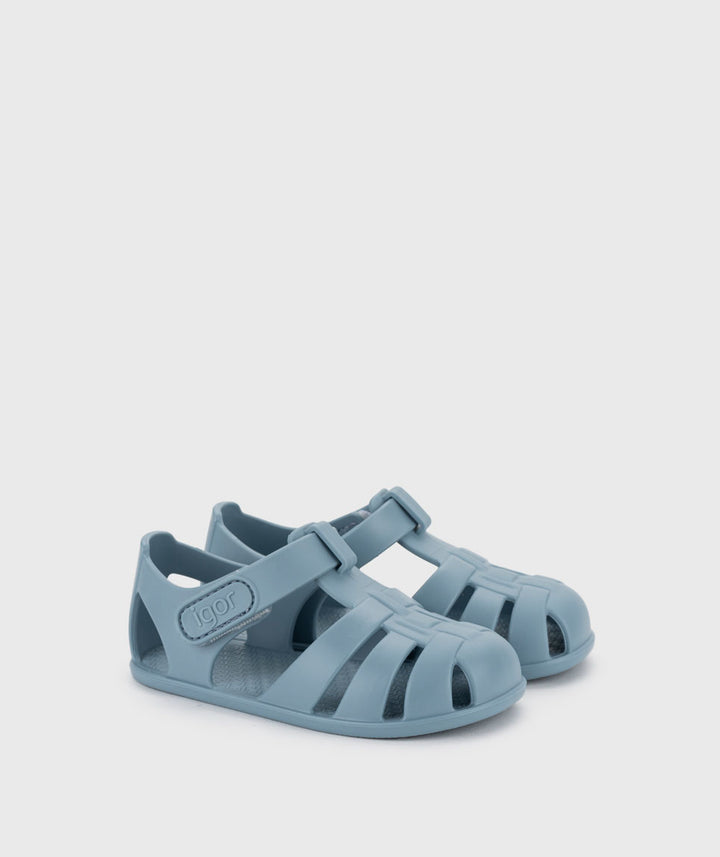 Igor Nemo Solid Oceano kids sandals with adjustable fastening