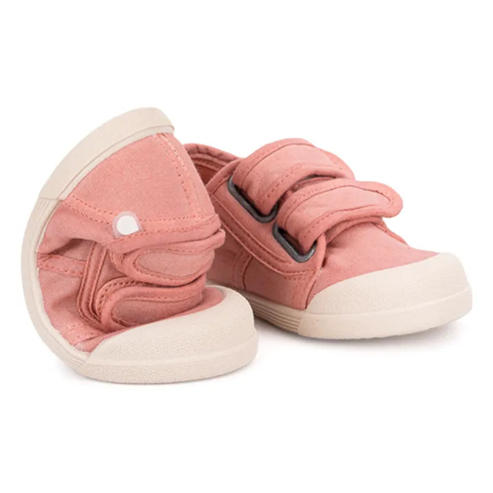 Igor Lona Double Scratch Pale Pink barefoot kids sneakers with double straps