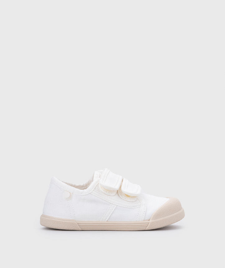 IGOR Lona V Blanco white canvas sneakers for kids