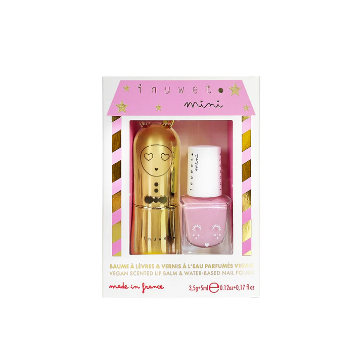 Christmas Duo Lip Balm & Nail Polish - Cheesecake  - اكسسوارات التجميل