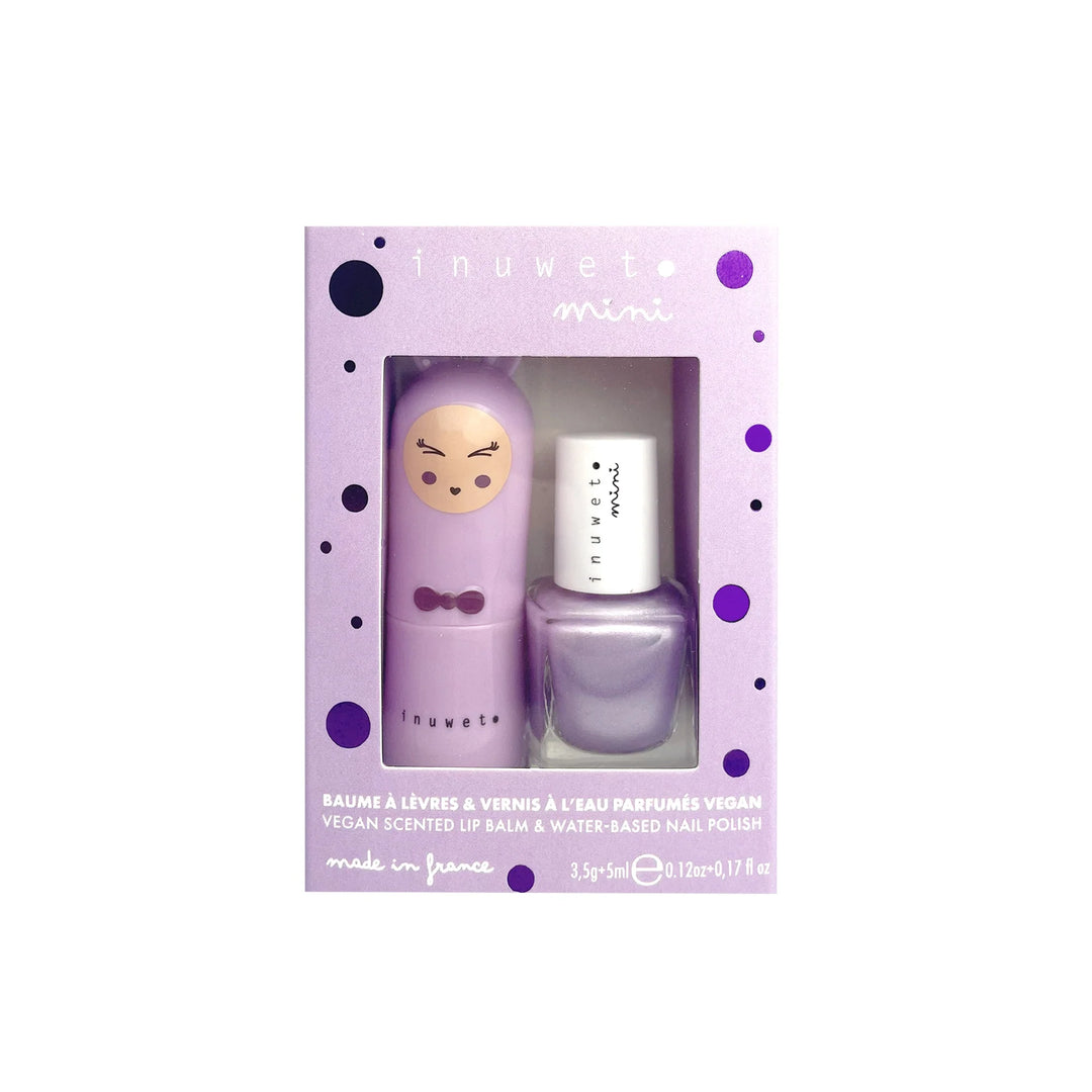 Duo Lip Balm & Nail Polish Purple - اكسسوارات التجميل