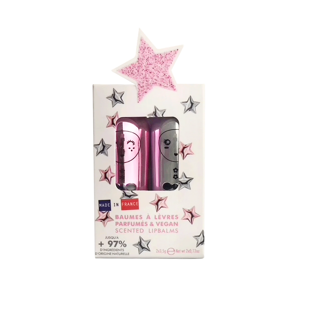 Set of 2 Lip Balm Star Silver Pink - اكسسوارات التجميل