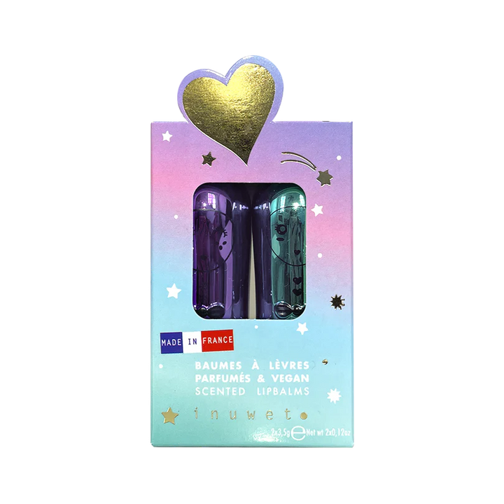 Christmas Set of 2 Lip Balm Rainbow  - اكسسوارات التجميل