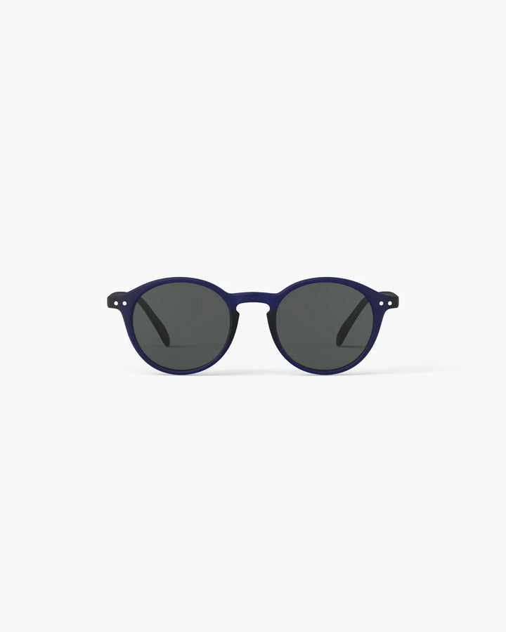 IZIPIZI SUN #D Midnight Blue sunglasses with Soft Touch navy pantos frame and grey category 3 lenses