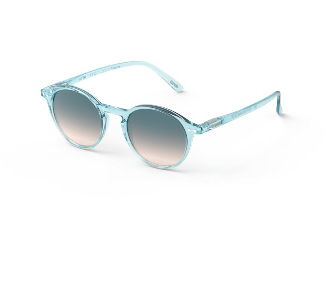 Izipizi Sun Adult sunglasses shape D in Turquoise Stone frame