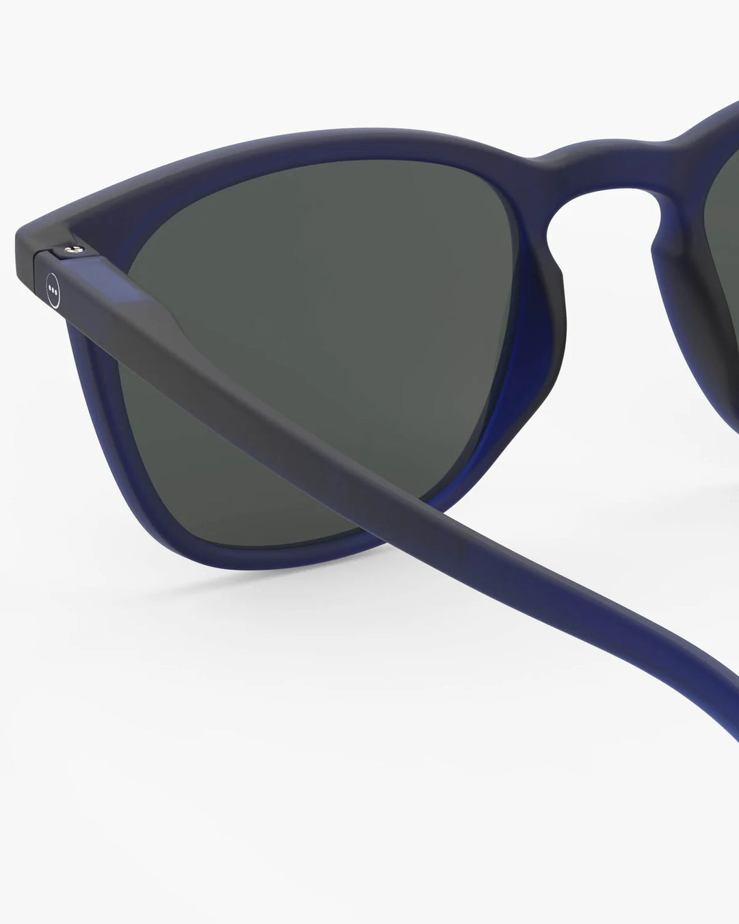 IZIPIZI SUN #E Midnight Blue sunglasses with Soft Touch navy rectangular frame and grey category 3 lenses