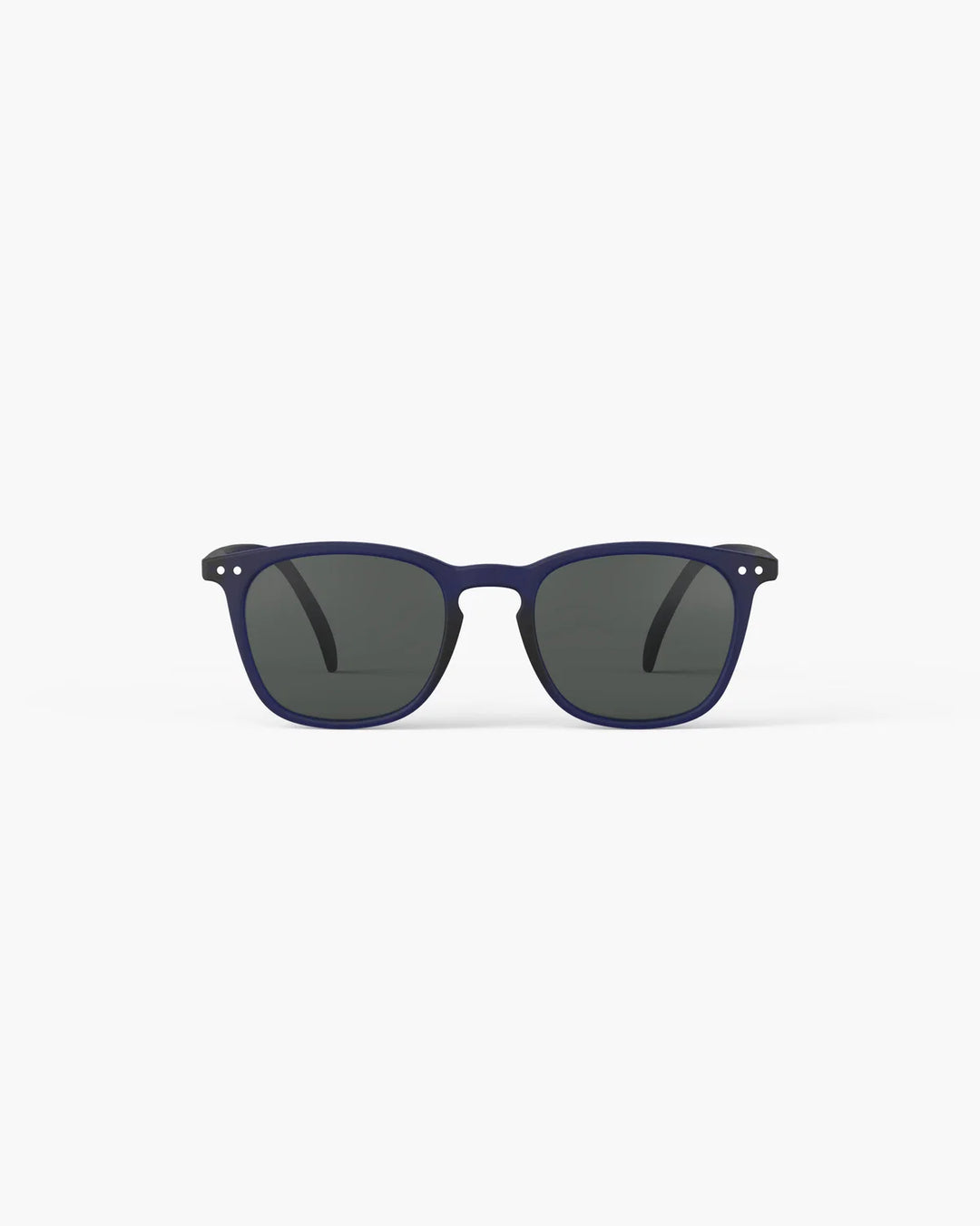 IZIPIZI SUN #E Midnight Blue sunglasses with Soft Touch navy rectangular frame and grey category 3 lenses